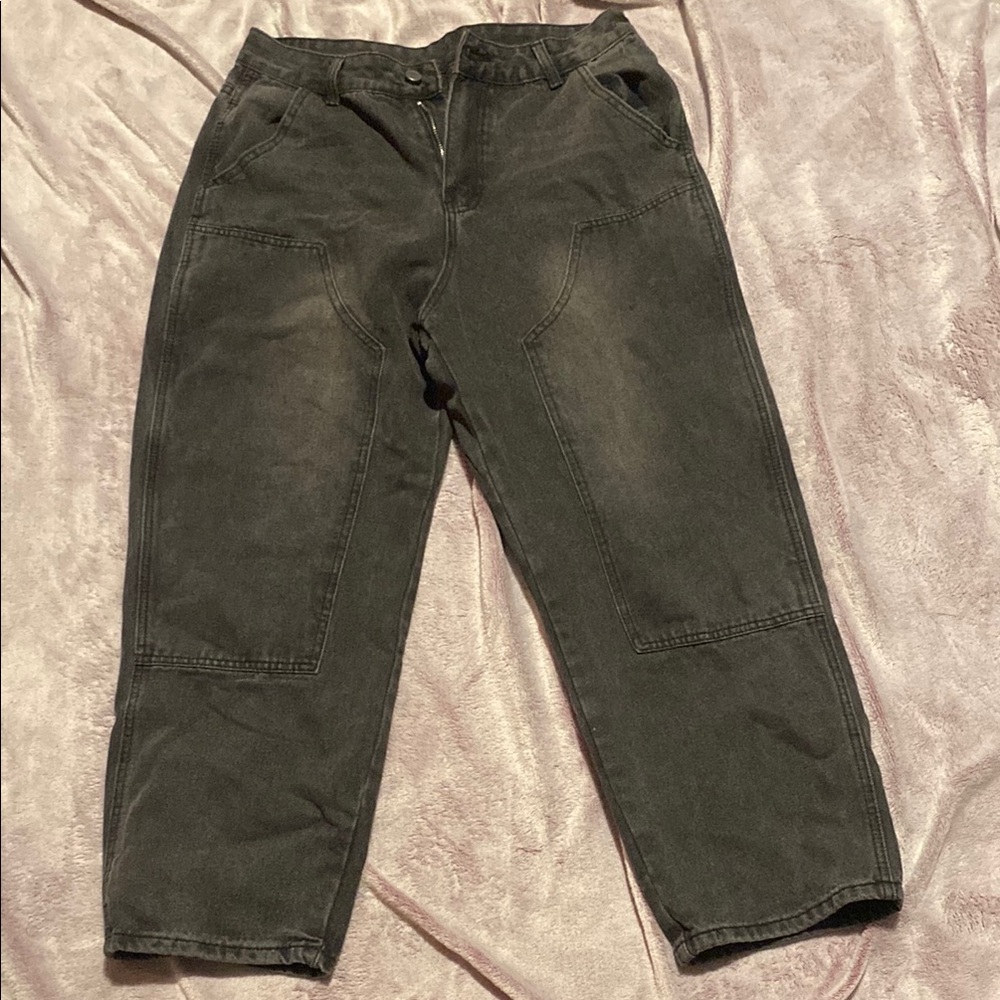 Dark Gray Casual Pants